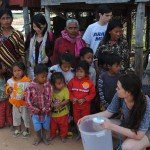 Cambodia - Floating Village water filter scene