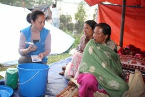Napal Earthquake - Bucket Demonstration